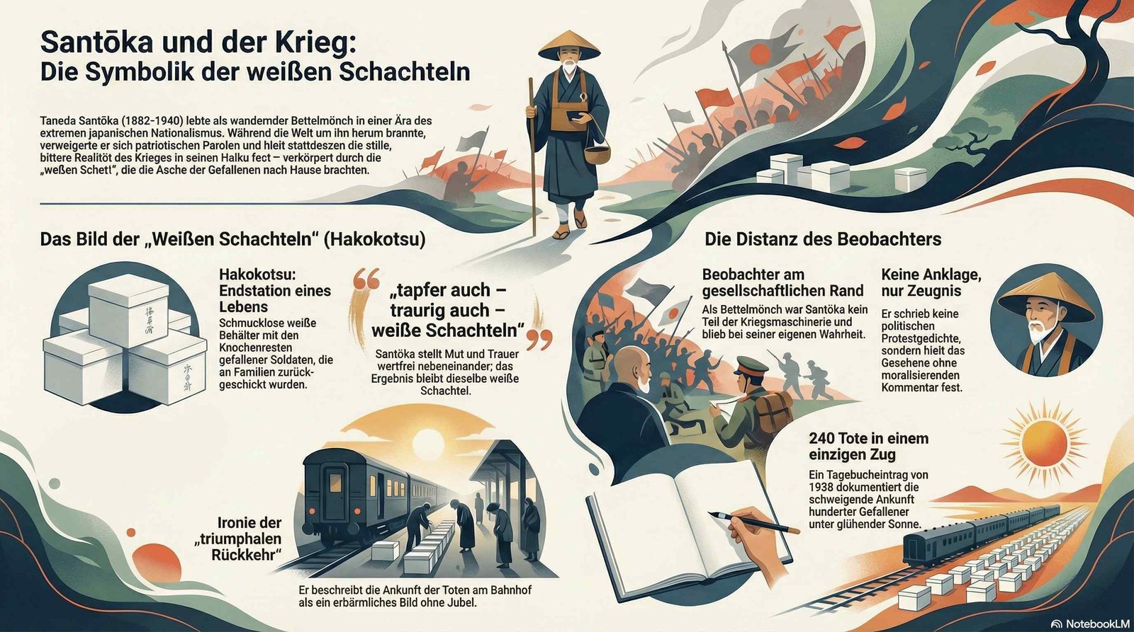 Santōka und der Krieg – Die weißen Schachteln