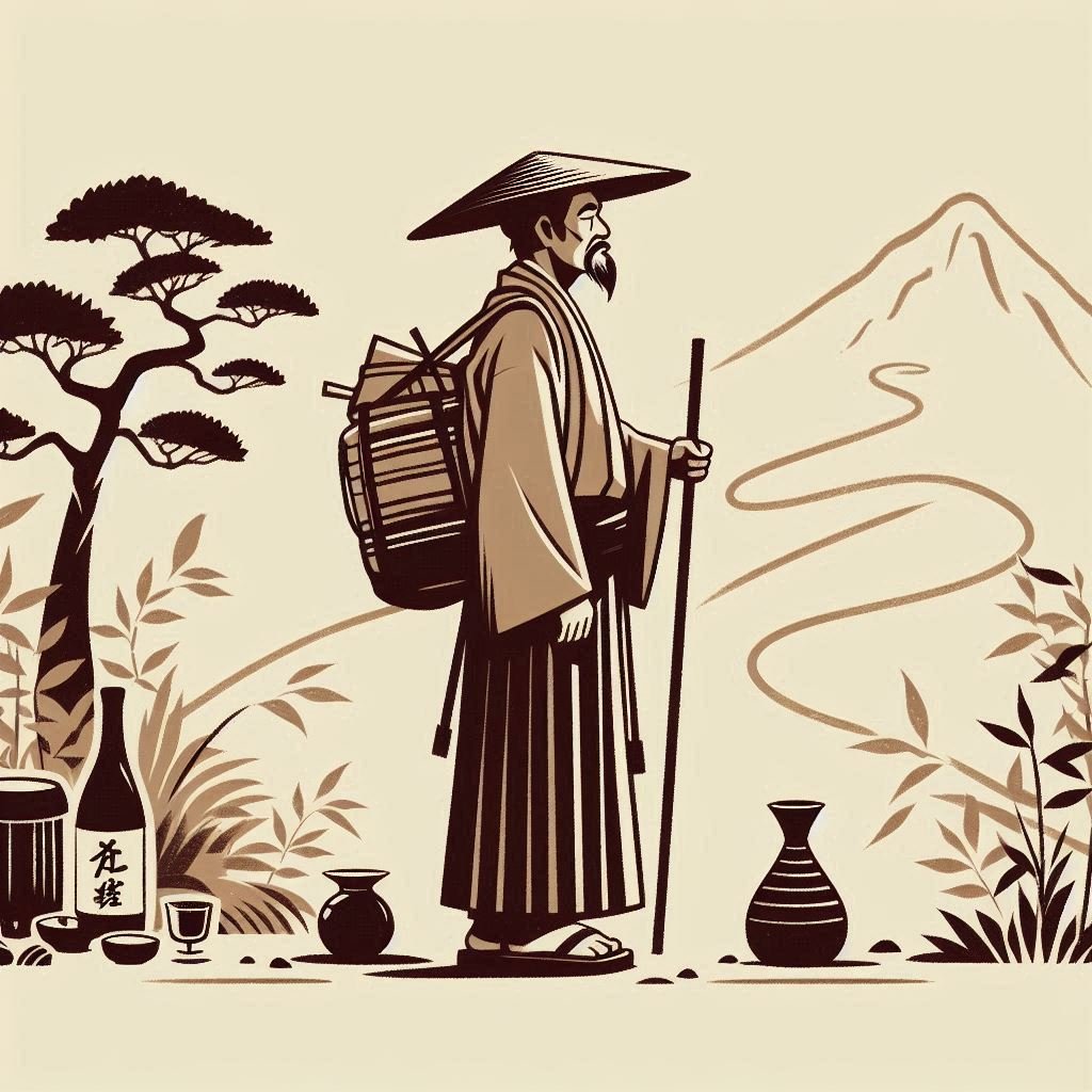 santoka illustration zenwanderer