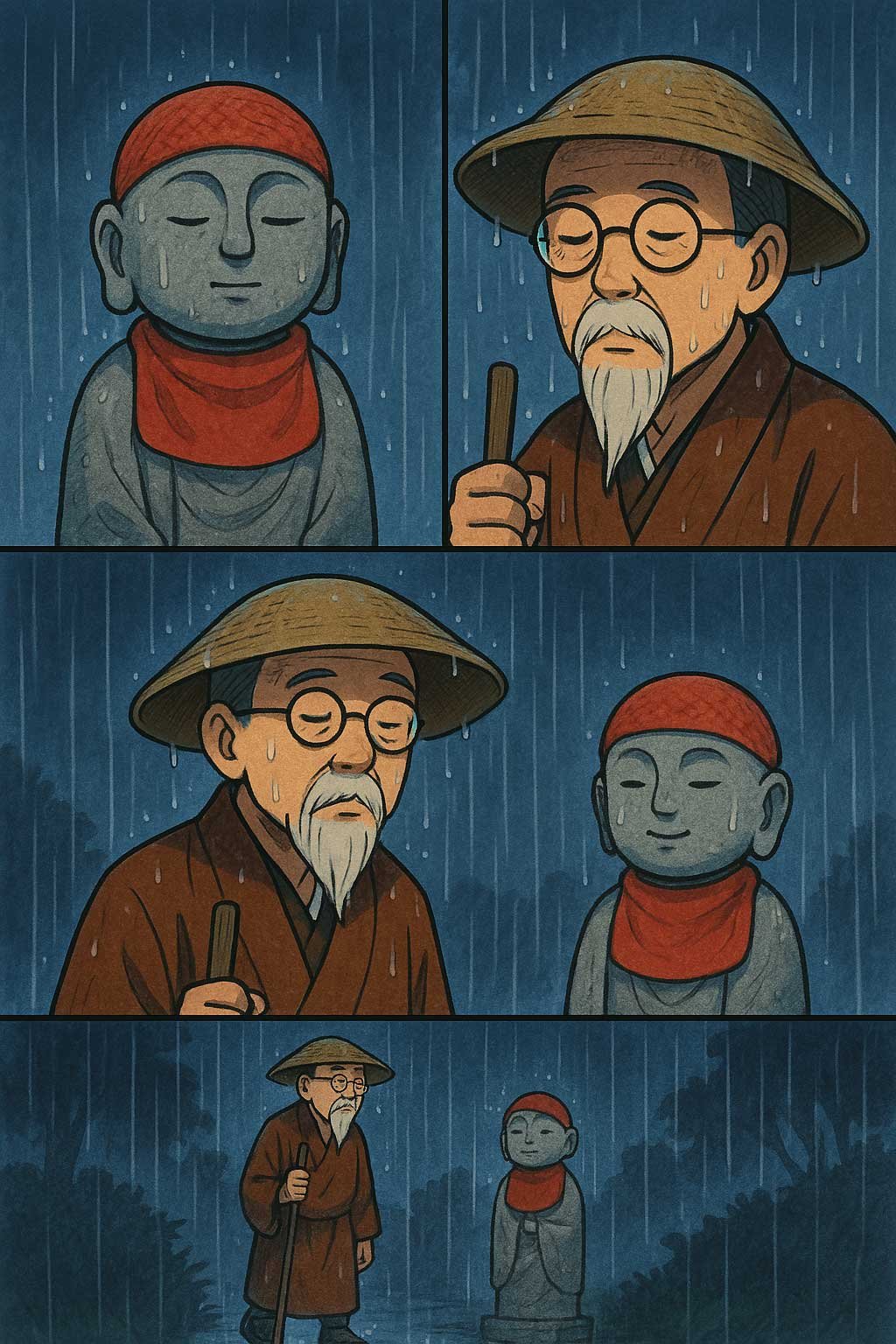 Haiku Manga von Taneda Santōka Haiku Manga von Taneda Santōka